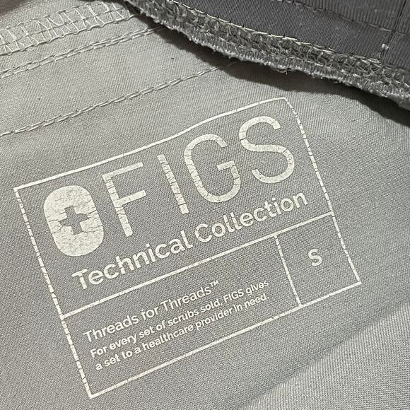 Figs Men's Axim Cargo Scrub Pants - Gray - Small - Picture 14 of 16